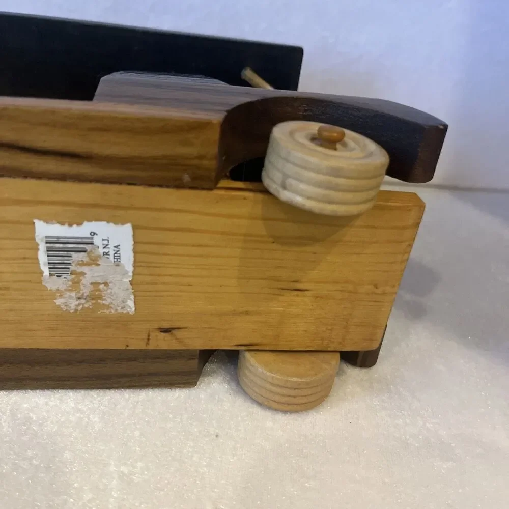 wooden golf cart rolling wheels pegs desktop golf decor